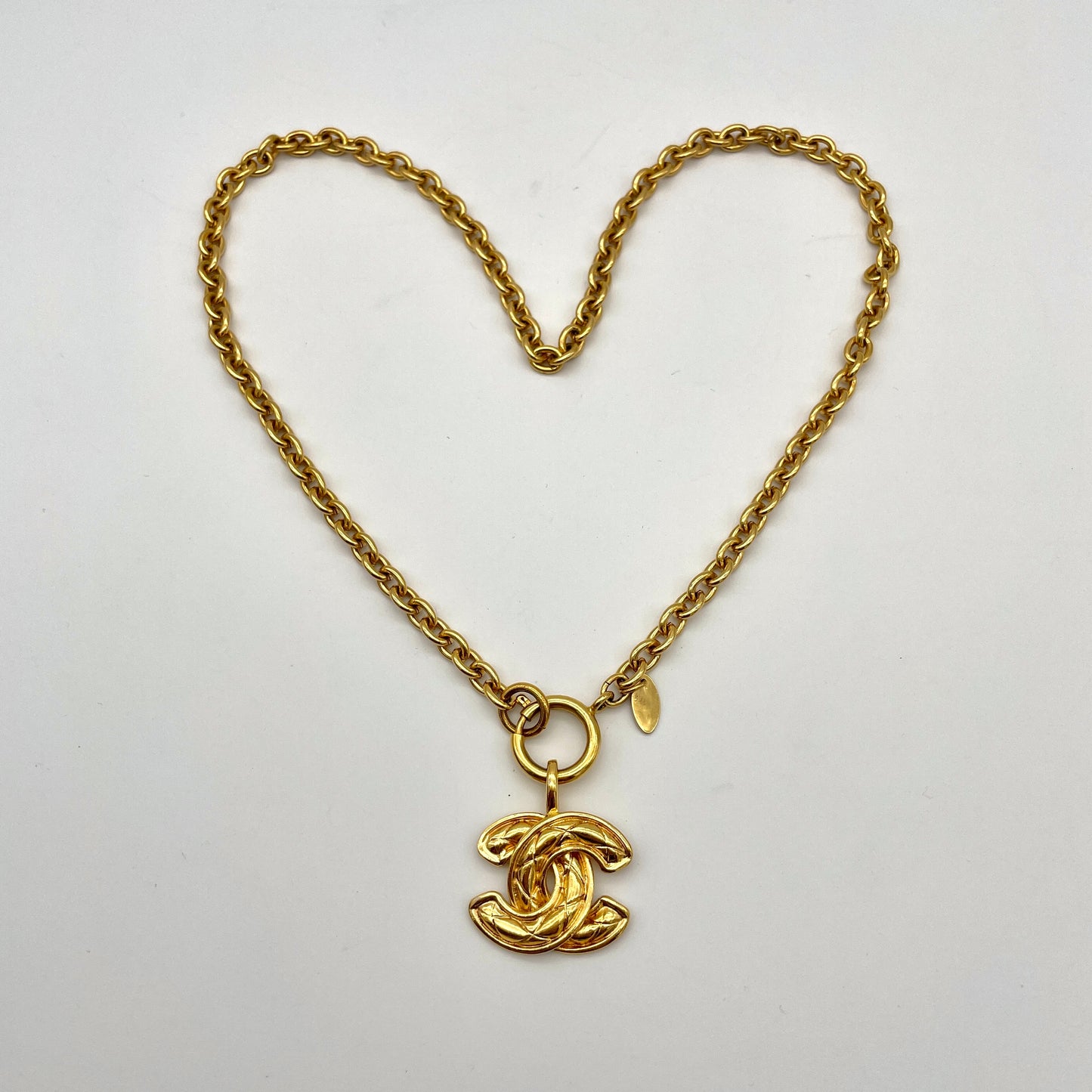 Afar Vintage CHANEL Mattress Coco Mark Necklace