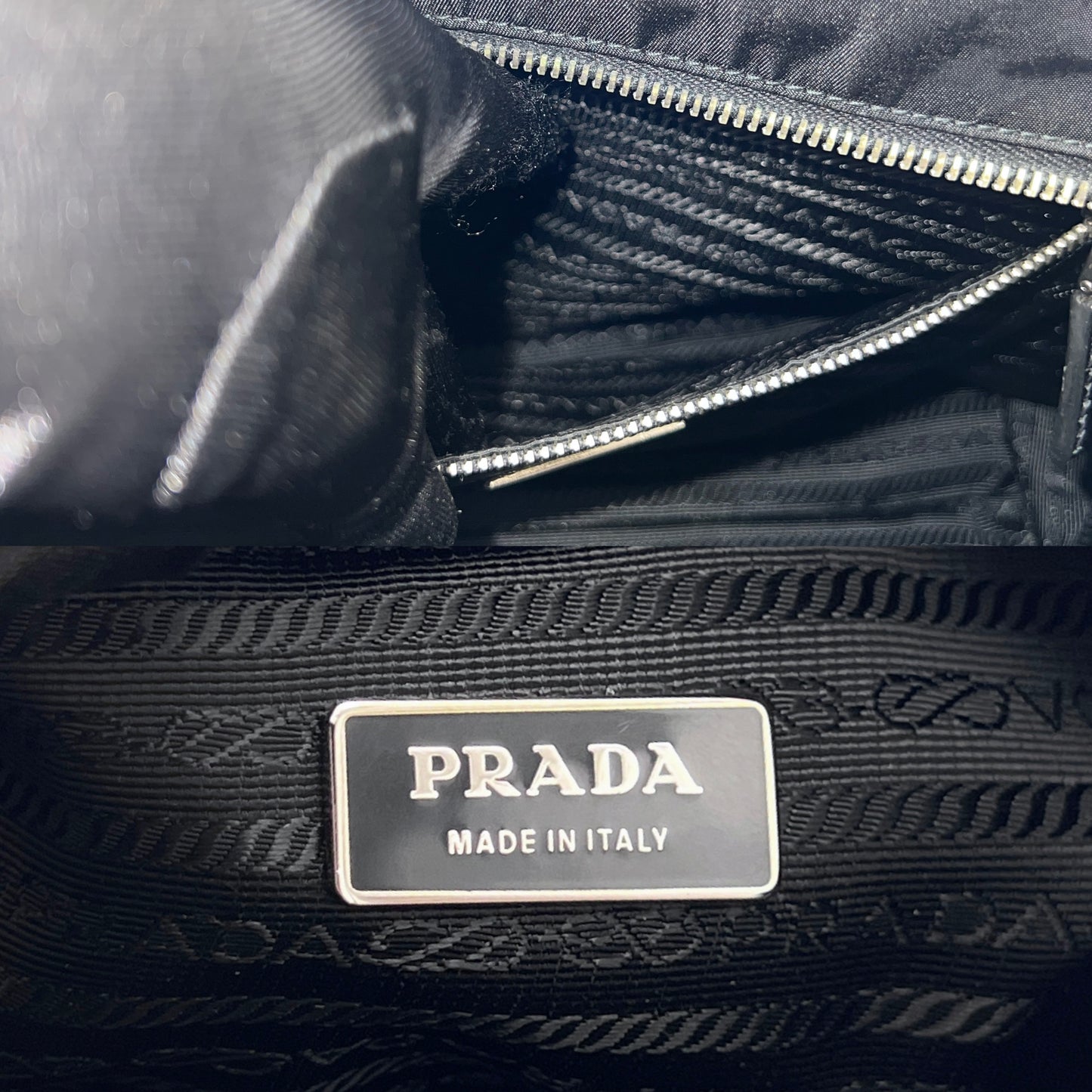 AUTH Pre-owned PRADA nylon tot hand bag