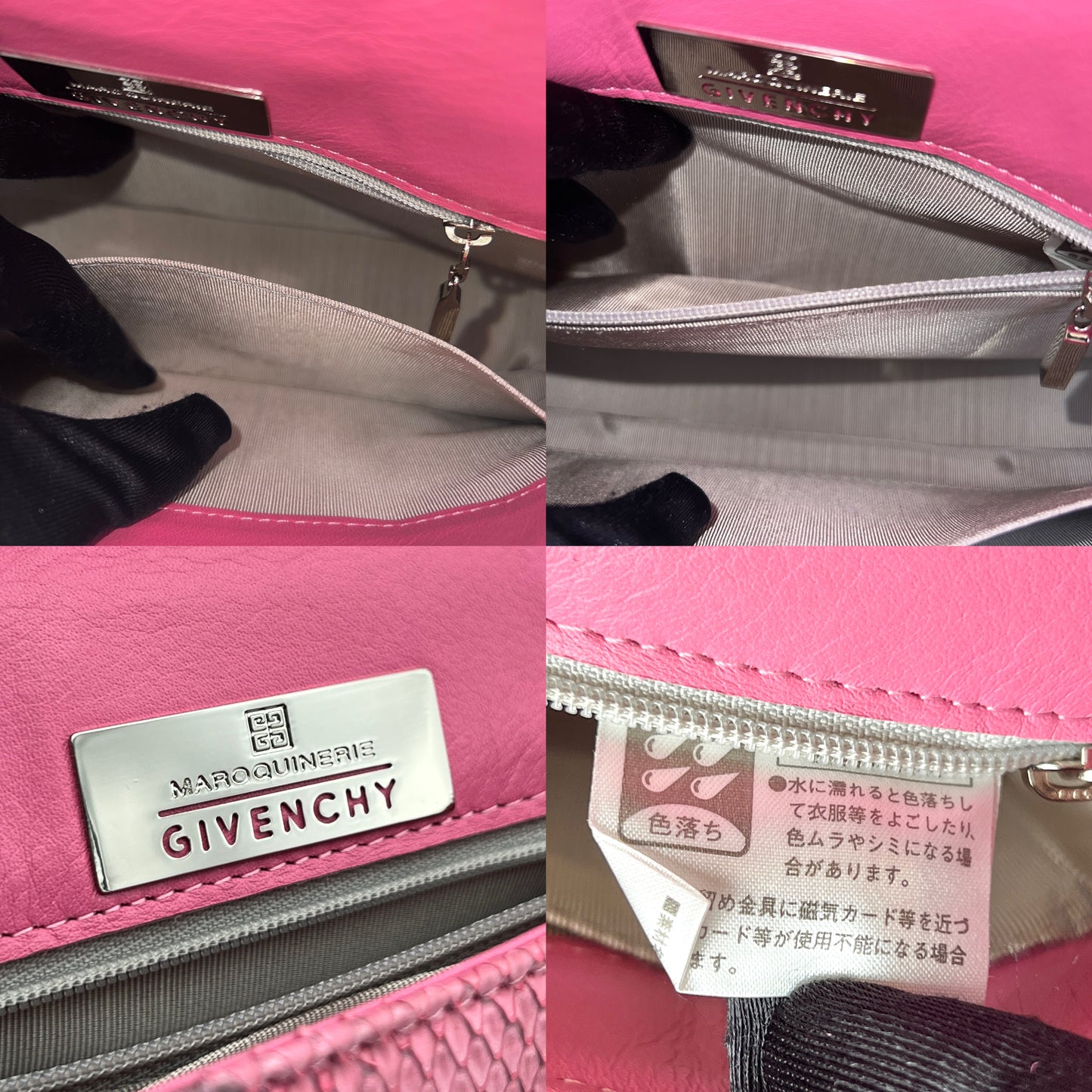 RARE☆☆☆AUTH Pre-owned GIVENCHY ｼﾞﾊﾞﾝｼｰ ﾊﾟｲｿﾝ ﾏﾝﾏﾊﾞｹｯﾄﾊﾞｯｸﾞ