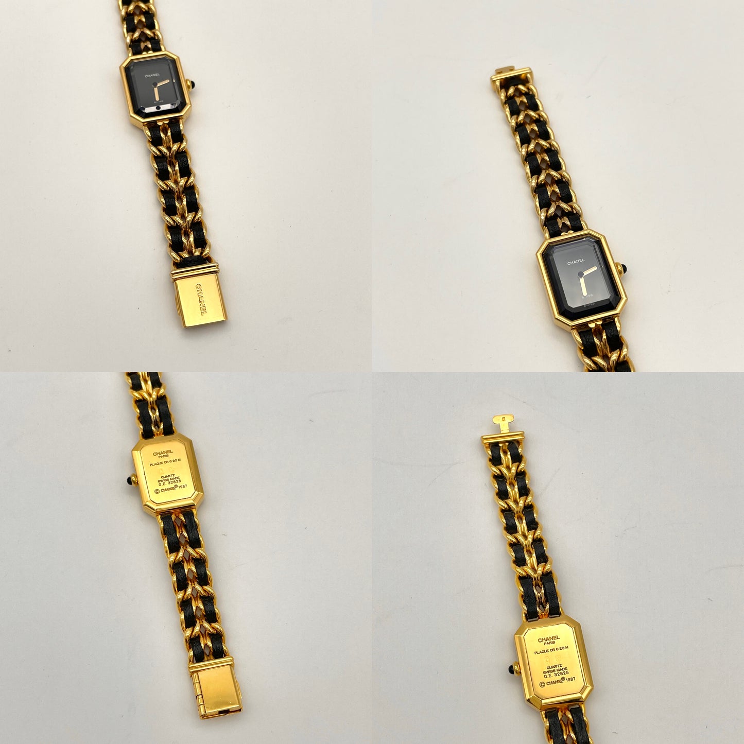 AUTH Pre-owned CHANEL Plumière S size QZ watch