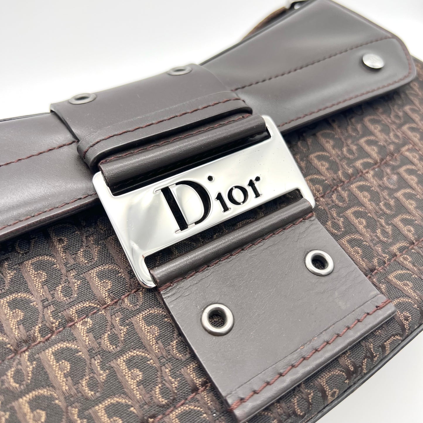 RARE☆☆☆AUTH Pre-owned CHRISTIAN DIOR ﾄﾛｯﾀｰ ｽﾄﾘｰﾄｼｯｸ ﾜﾝｼｮﾙﾀﾞｰﾊﾞｯｸﾞ