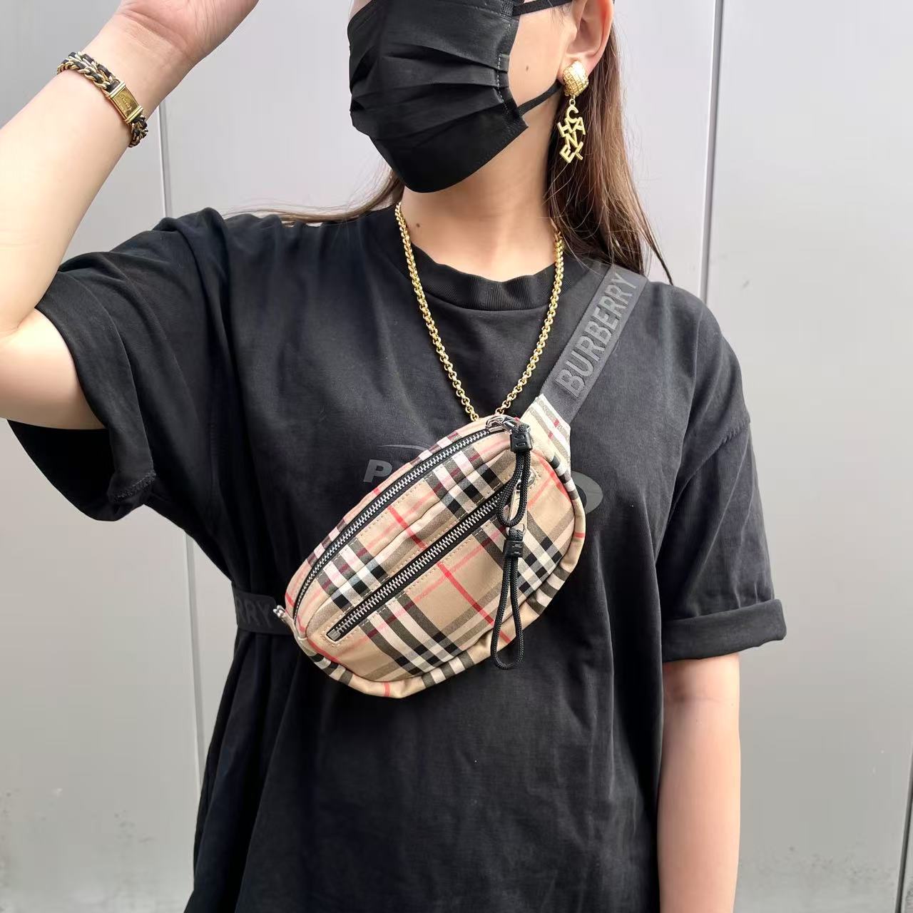 BURBERRY 格纹 West Bag 腰包