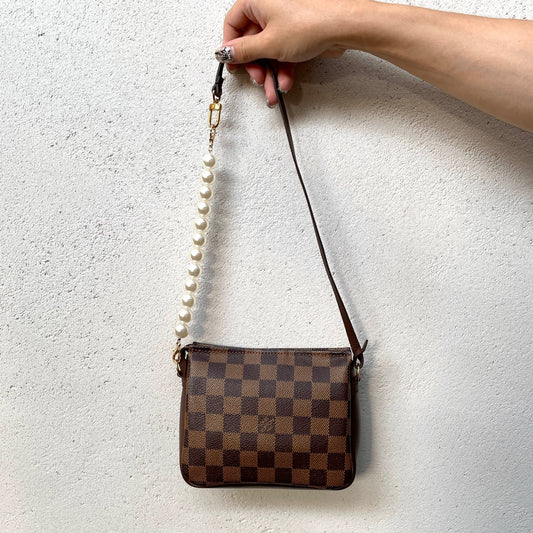 LOUIS VUITTON Damier Toiletry Makeup Handbag N51982 Brown