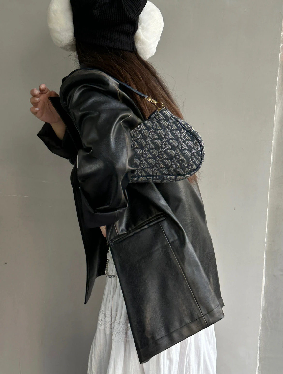 CHRISTIAN DIOR Trotter Saddle Handbag PM