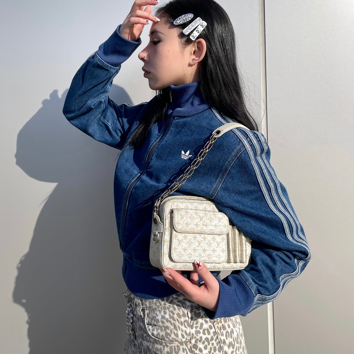 稀有☆☆☆正品 二手路易威登 2002FW 系列 Monogram Miniran Shine Macenna M92362 Goal Do