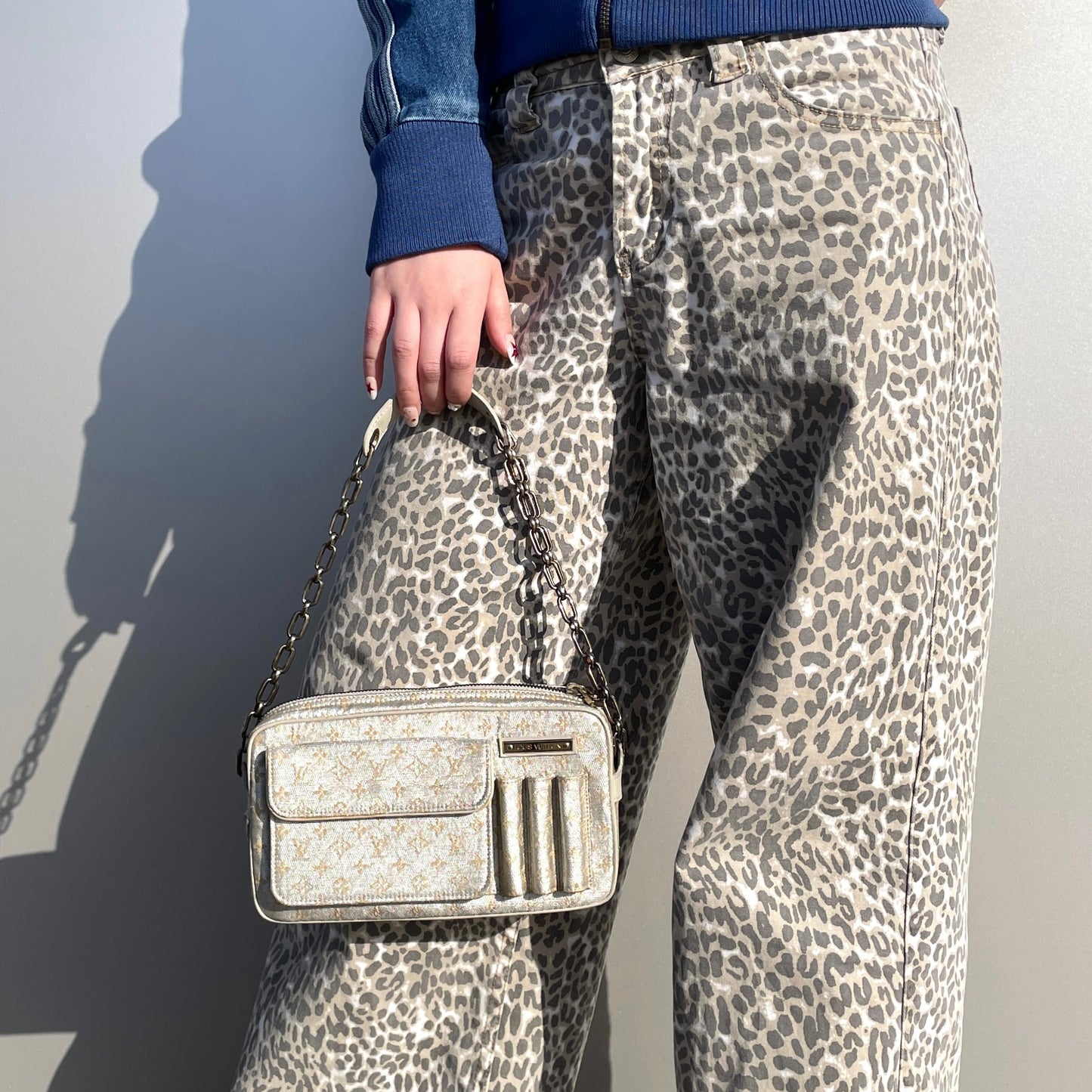 稀有☆☆☆正品 二手路易威登 2002FW 系列 Monogram Miniran Shine Macenna M92362 Goal Do