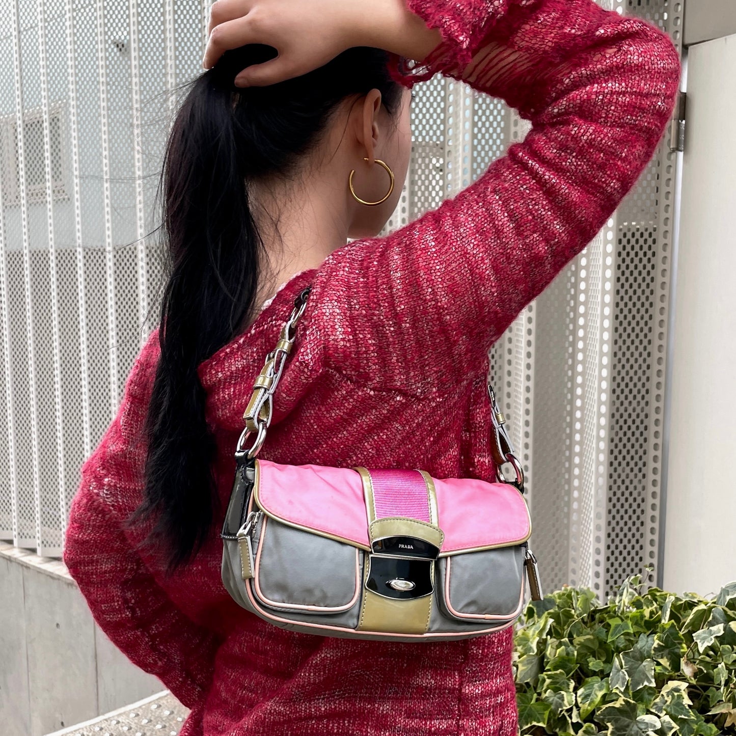 RARE☆☆☆PRADA nylon pocket shoulder bag