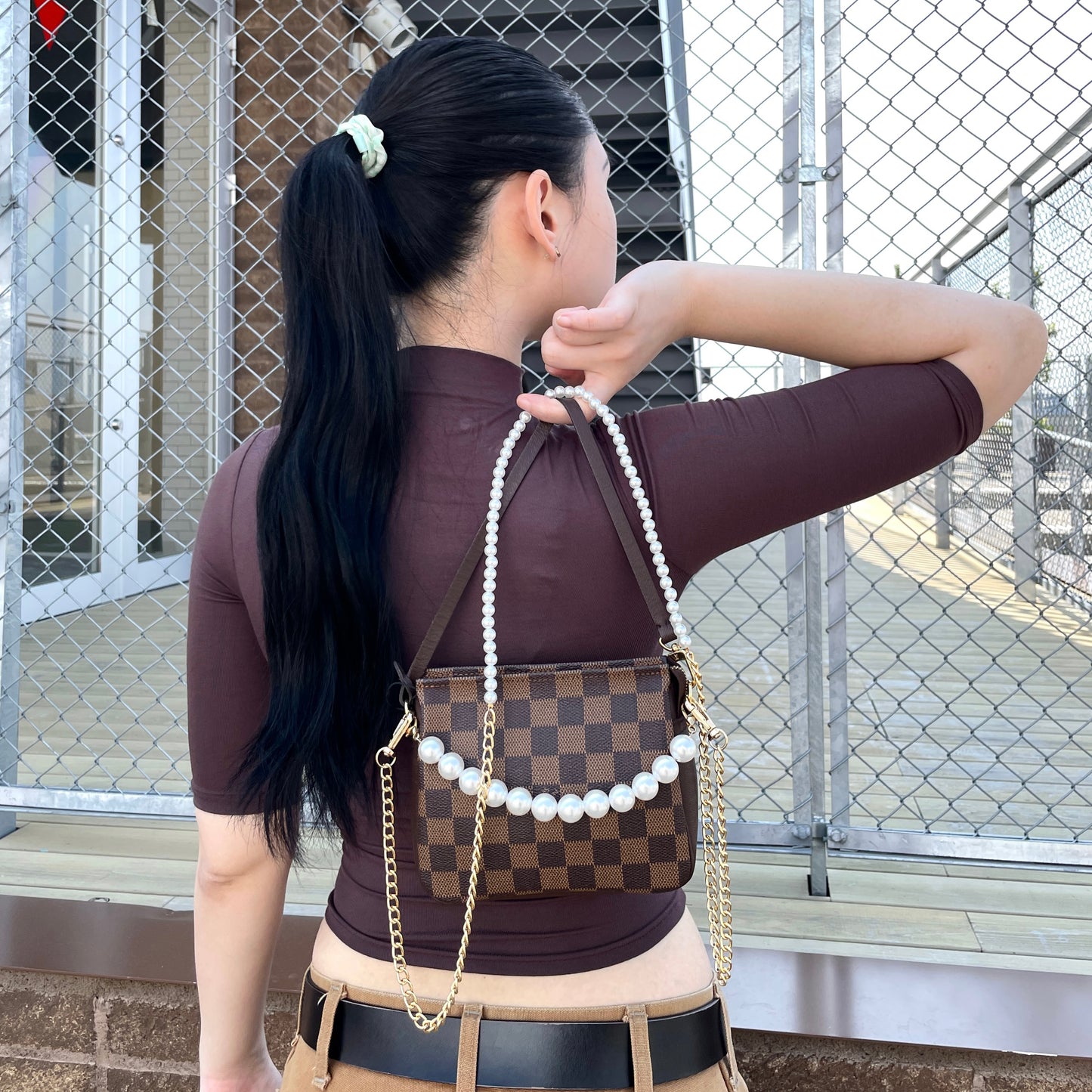 LOUIS VUITTON Damier Toiletry Makeup Handbag N51982