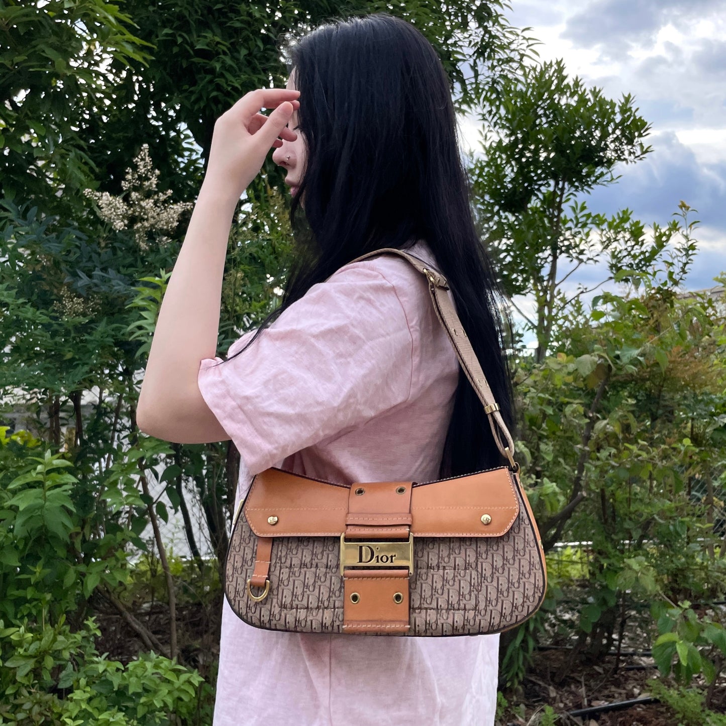 RARE☆☆☆☆CHRISTIAN DIOR Trotter Street Chic Shoulder Bag/Colombo Bag