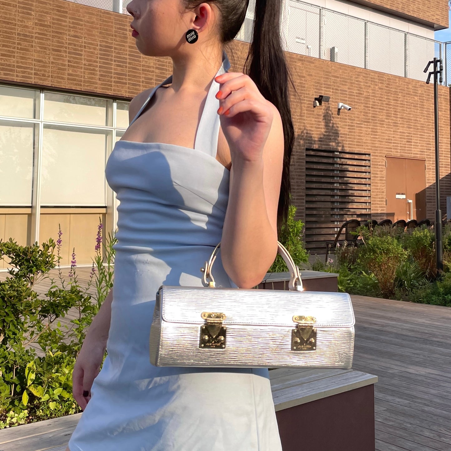 RARE☆☆☆LOUIS VUITTON Epi Galaxia Silver M92183/2001SS