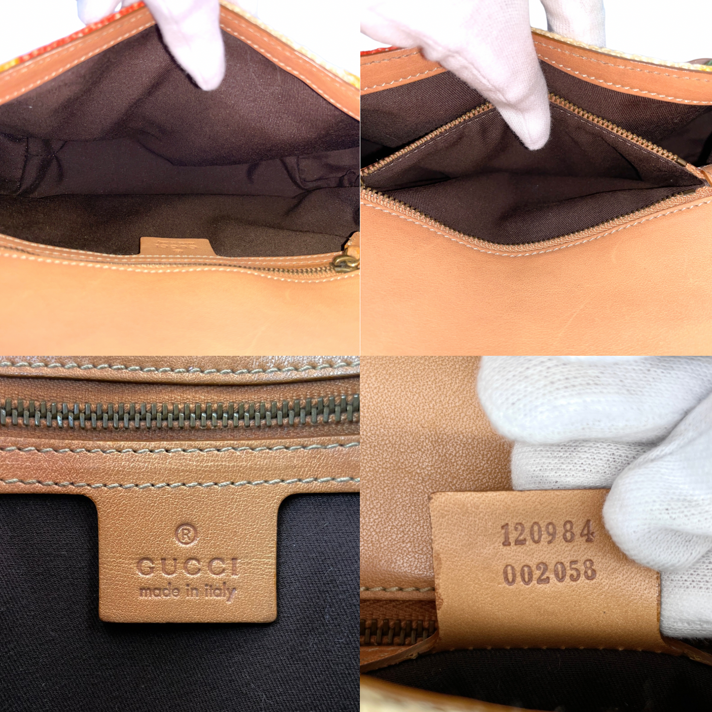 RARE☆☆GUCCI Horsebit One Shoulder Bag Gold Hardware Multi-Color