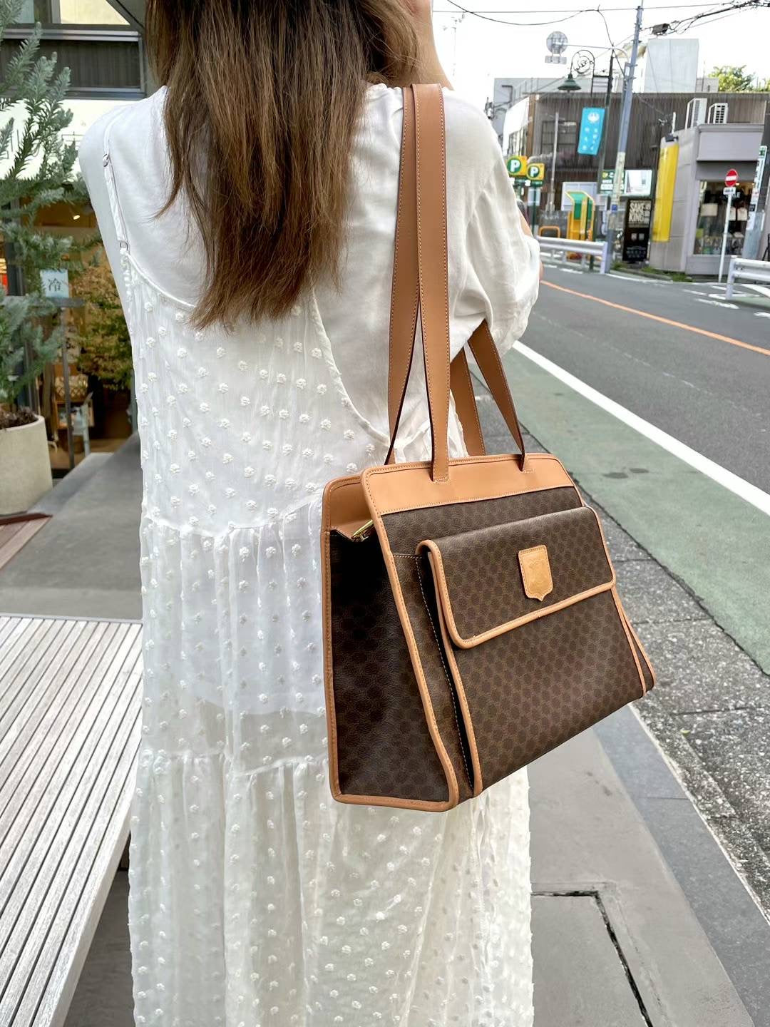 CELINE Macadam Tote Bag