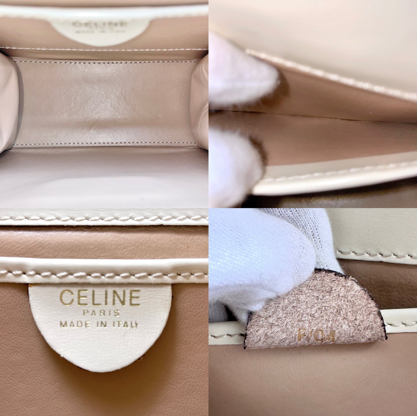 CELINE Gancini Mini Kelly Style 2 Way Handbag