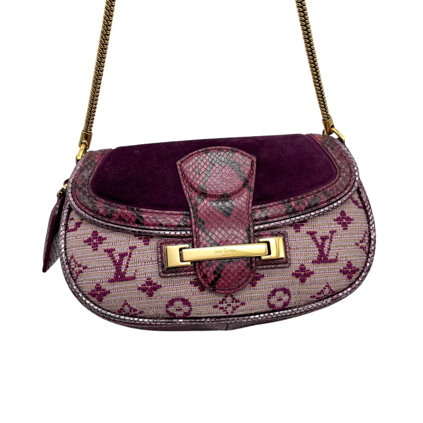 RARE☆☆☆☆☆☆LOUIS VUITTON 2011SS Monogram Empire Le Vent Violet N91107 Chain Shoulder Bag