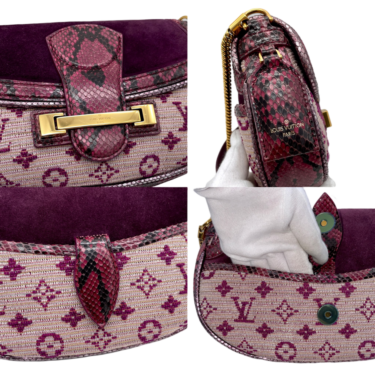 RARE☆☆☆☆☆☆LOUIS VUITTON 2011SS Monogram Empire Le Vent Violet N91107 Chain Shoulder Bag