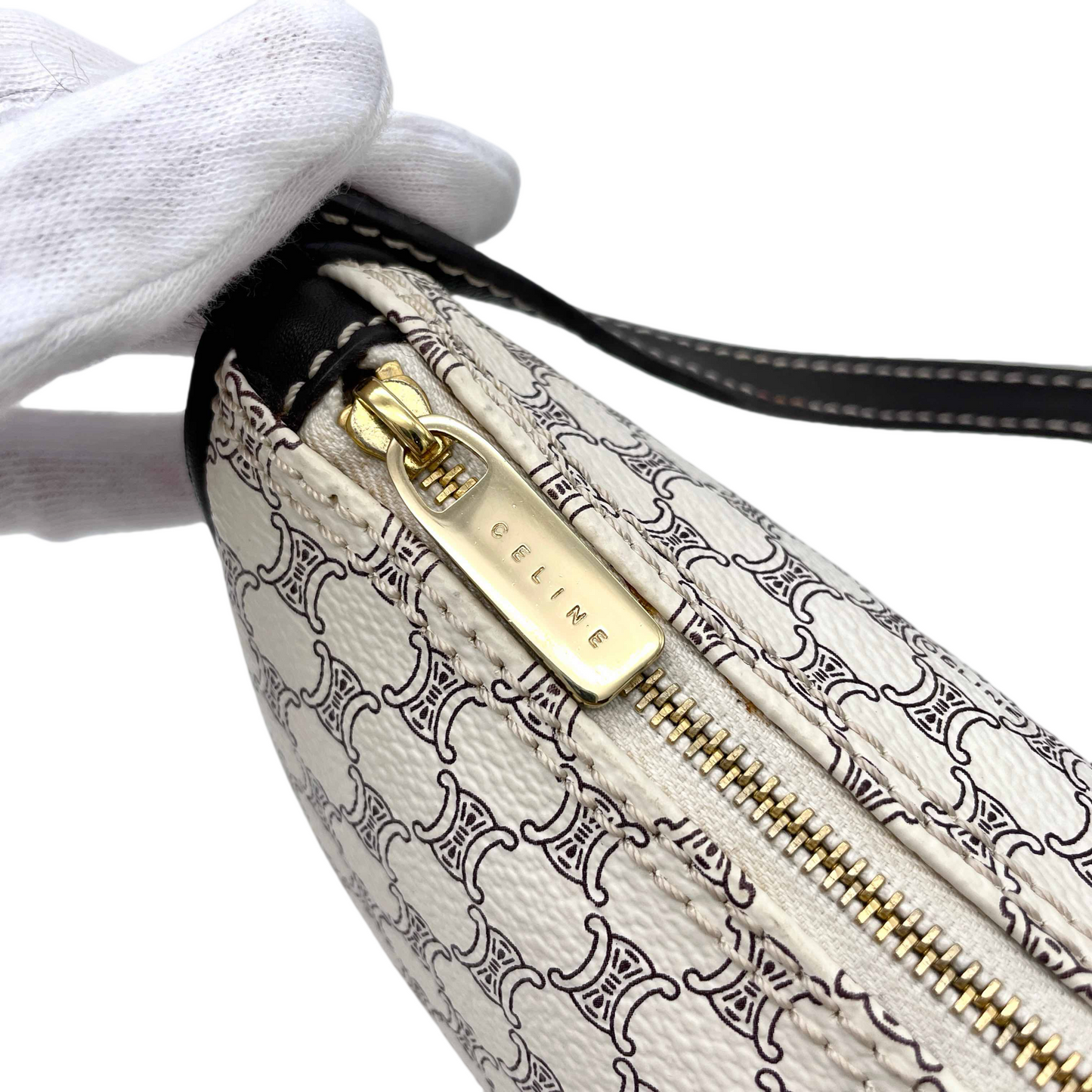 CELINE Macadamia White Accessory Pouch