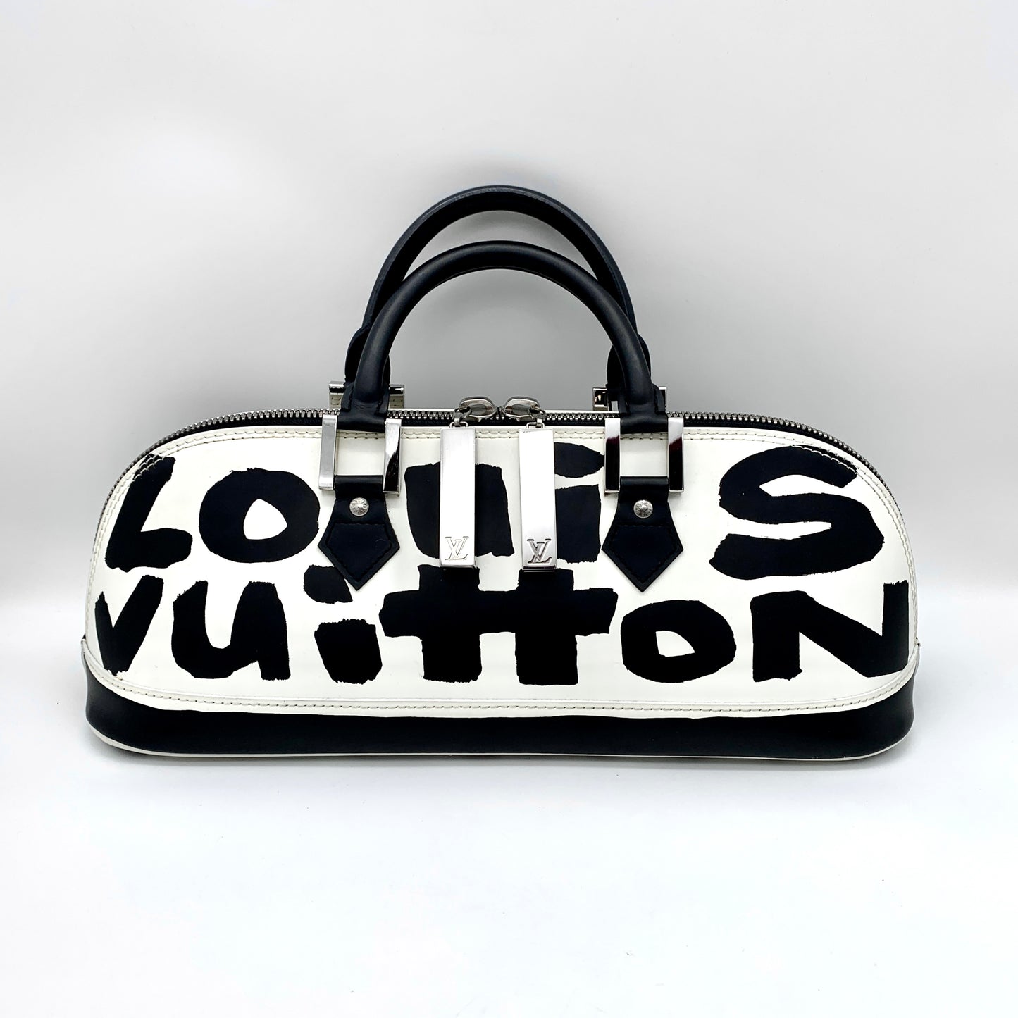 稀有☆☆☆☆LOUIS VUITTON Grafity Alma Horizo​​ntal 手提包 Grafity Luma Orisontal Noir M92176