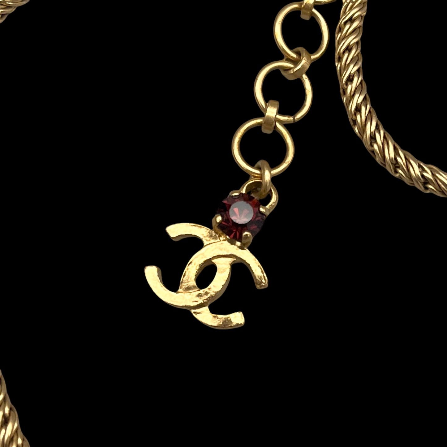 RARE☆☆☆☆CHANEL 2001 CC LOGO Gripoix Necklace 01A Gold & Multi-Color