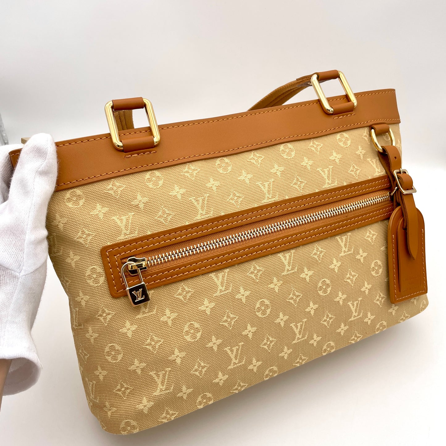 AUTH Pre-owned LOUIS VUITTON Monogram Miniran Lucie PM Baige