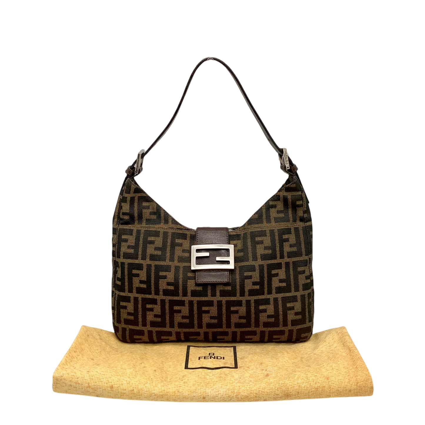 AUTH FENDI Sukka V 型妈妈包 单肩包