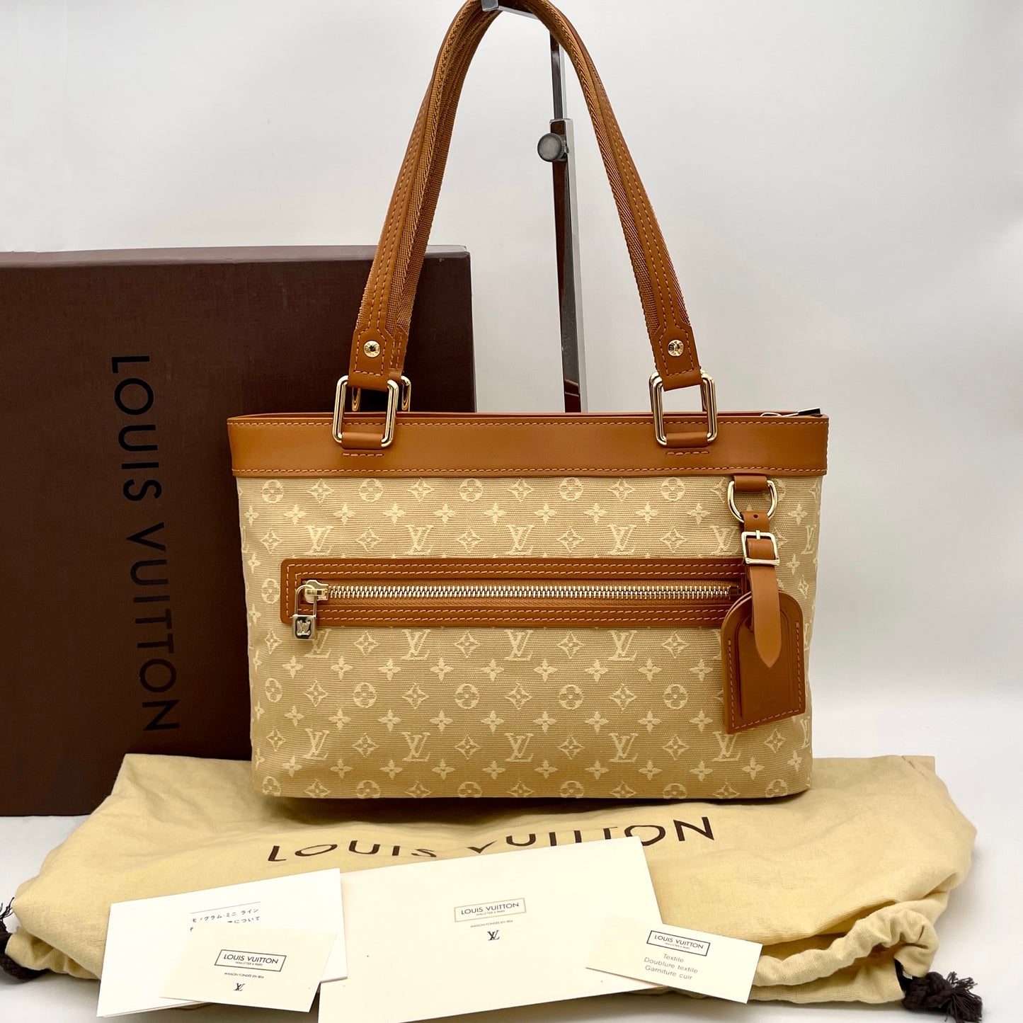 AUTH Pre-owned LOUIS VUITTON Monogram Miniran Lucie PM Baige