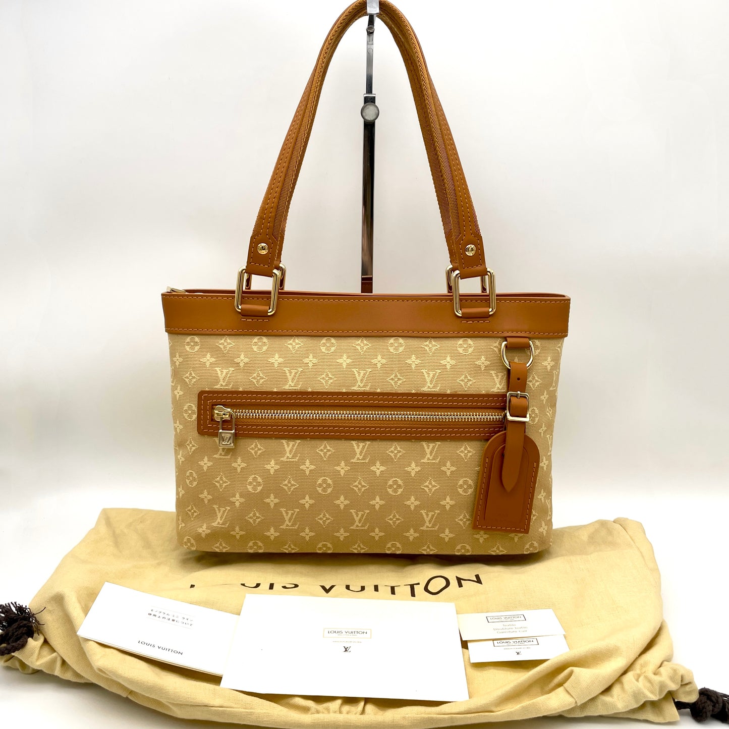 AUTH Pre-owned LOUIS VUITTON ﾓﾉｸﾞﾗﾑ・ﾐﾆﾗﾝ ﾙｼｰﾕPM ﾍﾞｰｼﾞｭ