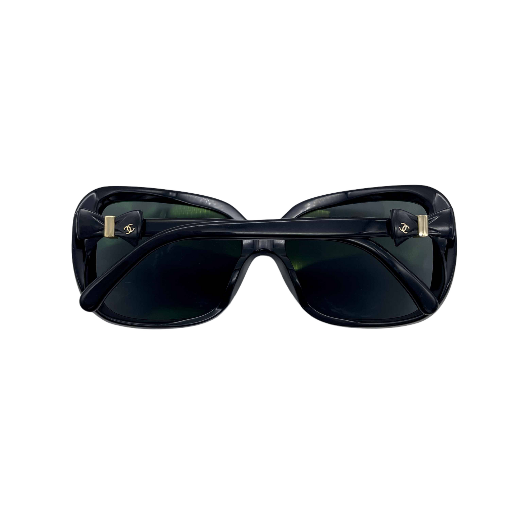 CHANEL 5171-A Bow Detail Square Sunglasses Black & Gold – Afar Vintage CHANEL 5171-A Bow Detail Square Sunglasses Black & Gold – Afar Vintage