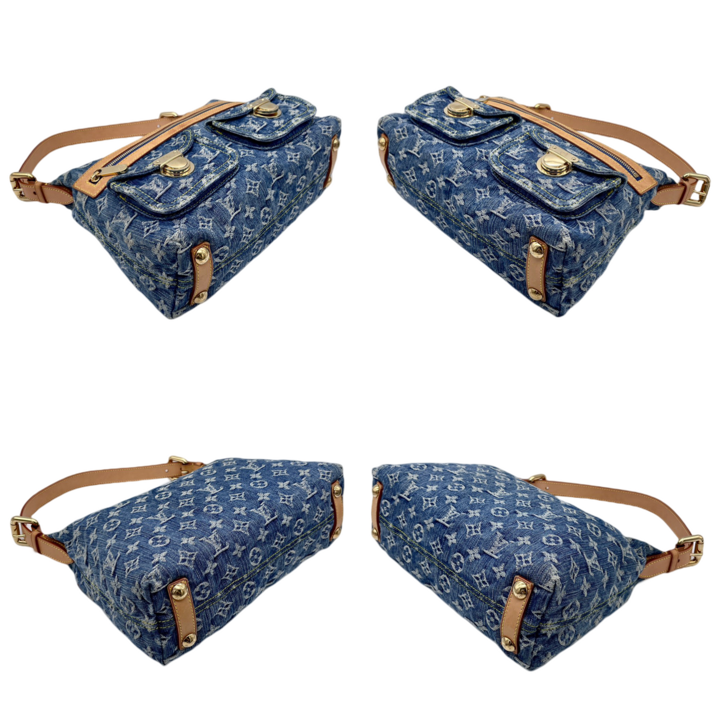 稀有☆☆☆正品 二手 LOUIS VUITTON Monogram 牛仔布 Neospidy M95019