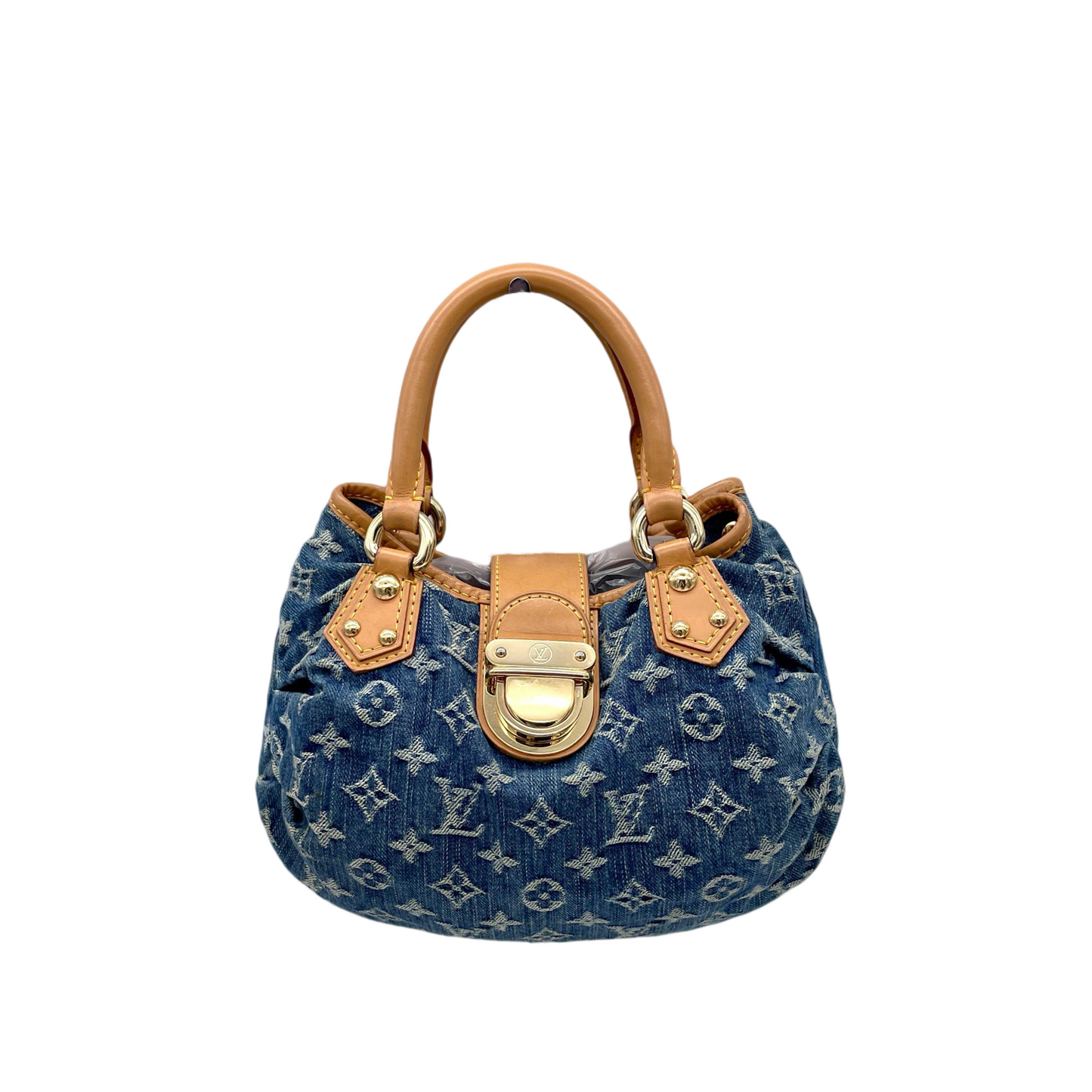 RARE☆☆☆ LOUIS VUITTON Monogram Denim Pretty Handbag M95020