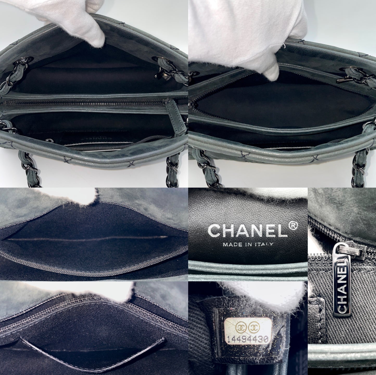 CHANEL Matelasse CC Charm 2Way Chain Shoulder Bag