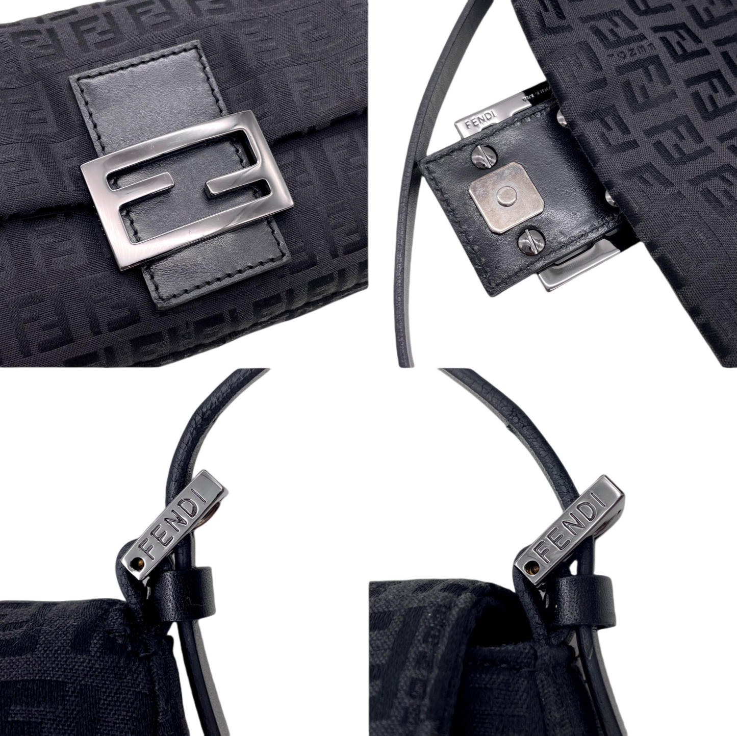 FENDI Zucchino Mini Manma Bucket Shoulder Bag