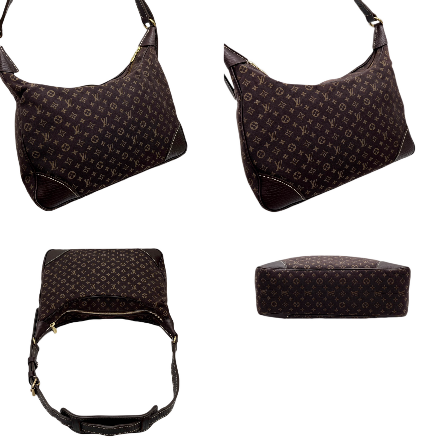 LOUIS VUITTON ﾓﾉｸﾞﾗﾑ ﾐﾆﾗﾝ ﾌﾞﾛｰﾆｭ ｴﾍﾞﾇ M95225