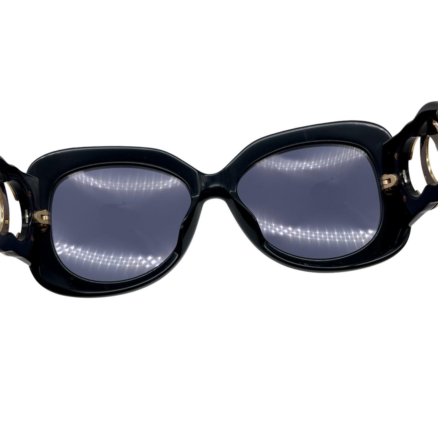 CHANEL Jumbo CC LOGOS Sunglasses Black &amp; Gold