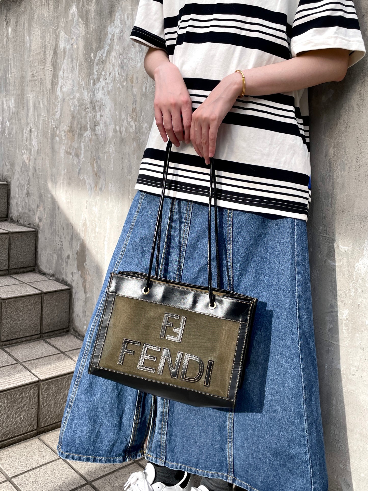 FENDI mesh tote bag