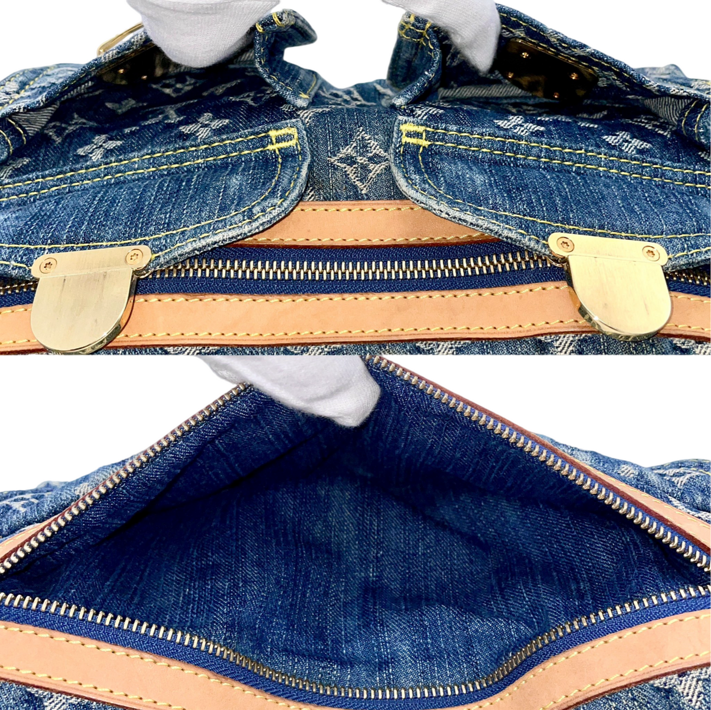 RARE☆☆☆AUTH Pre-owned LOUIS VUITTON Monogram denim Neospidy M95019