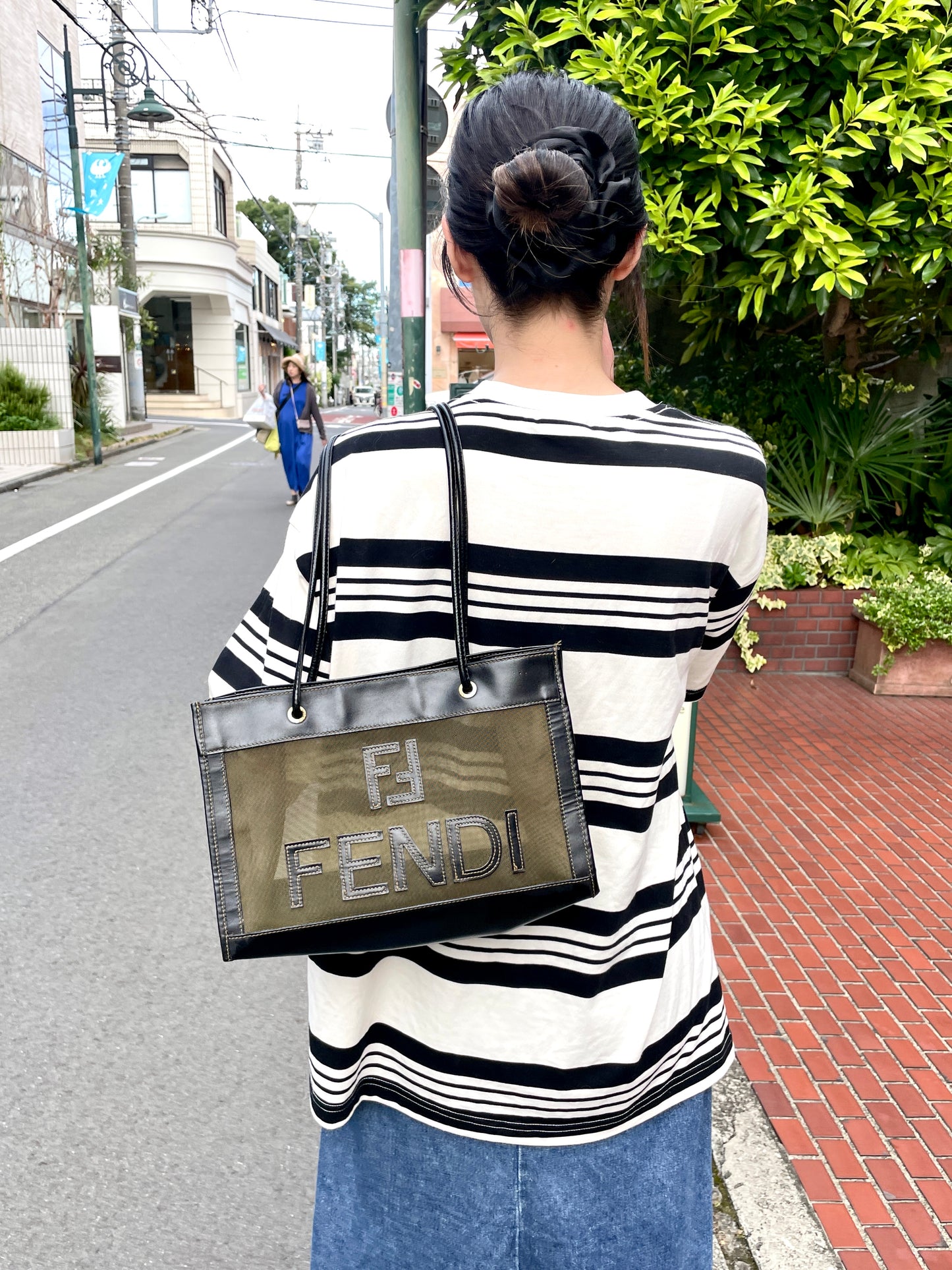 FENDI mesh tote bag