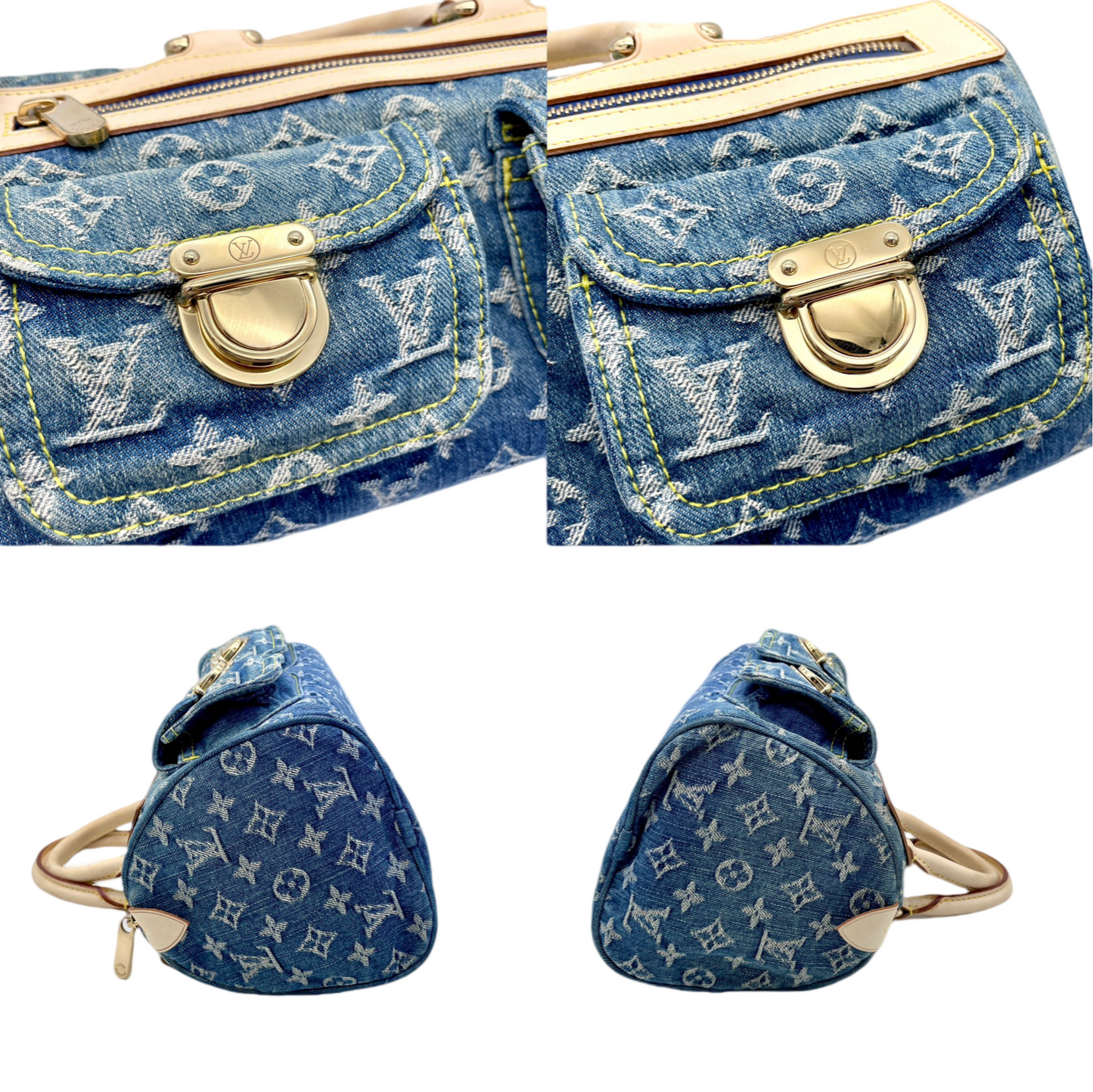 RARE☆☆☆AUTH Pre-owned LOUIS VUITTON Monogram denim Neospidy M95019