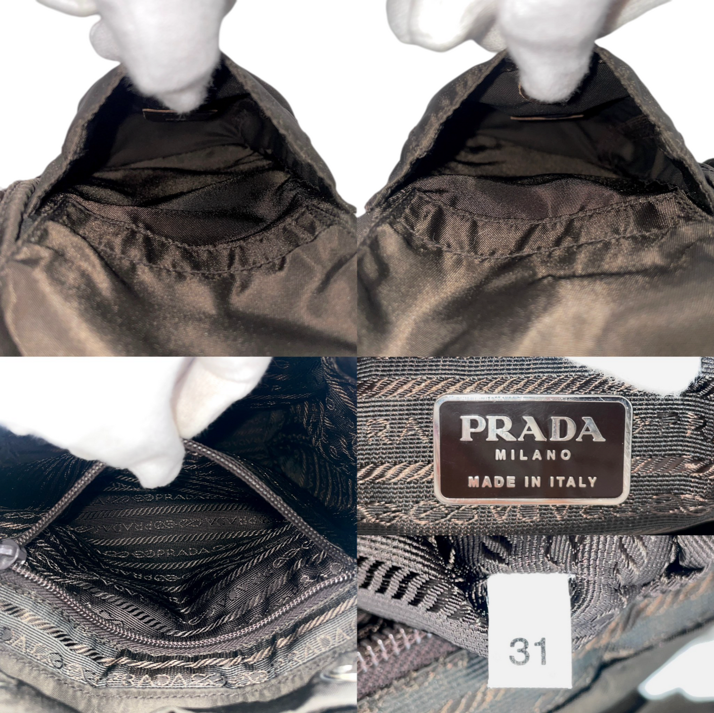 PRADA Triangle Logo Nylon Backpack