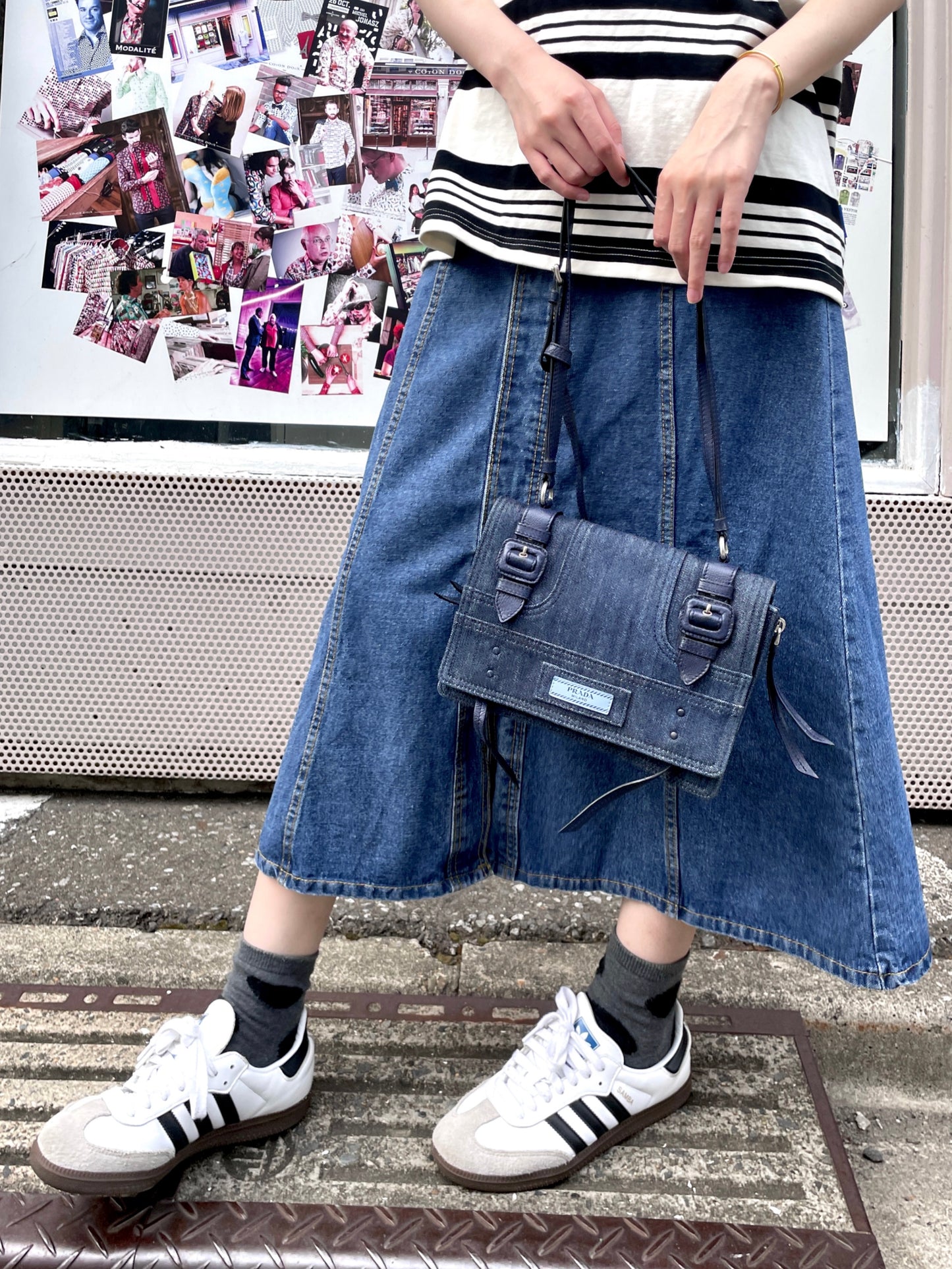 RARE☆☆☆PRADA denim shoulder bag