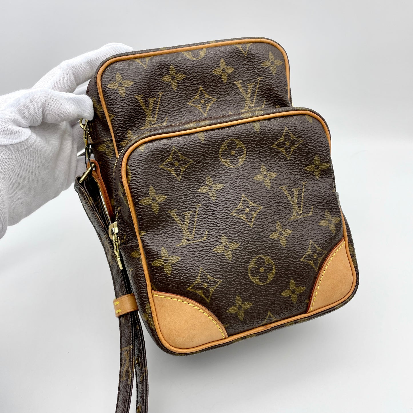 LOUIS VUITTON Monogram Amazon M45266 Crossbody Shoulder Bag Brown