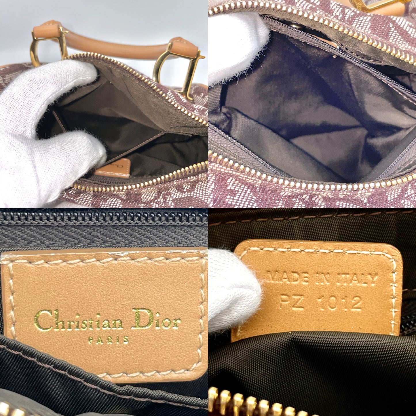 CHRISTIAN DIOR Trotter Miniboston 棕色