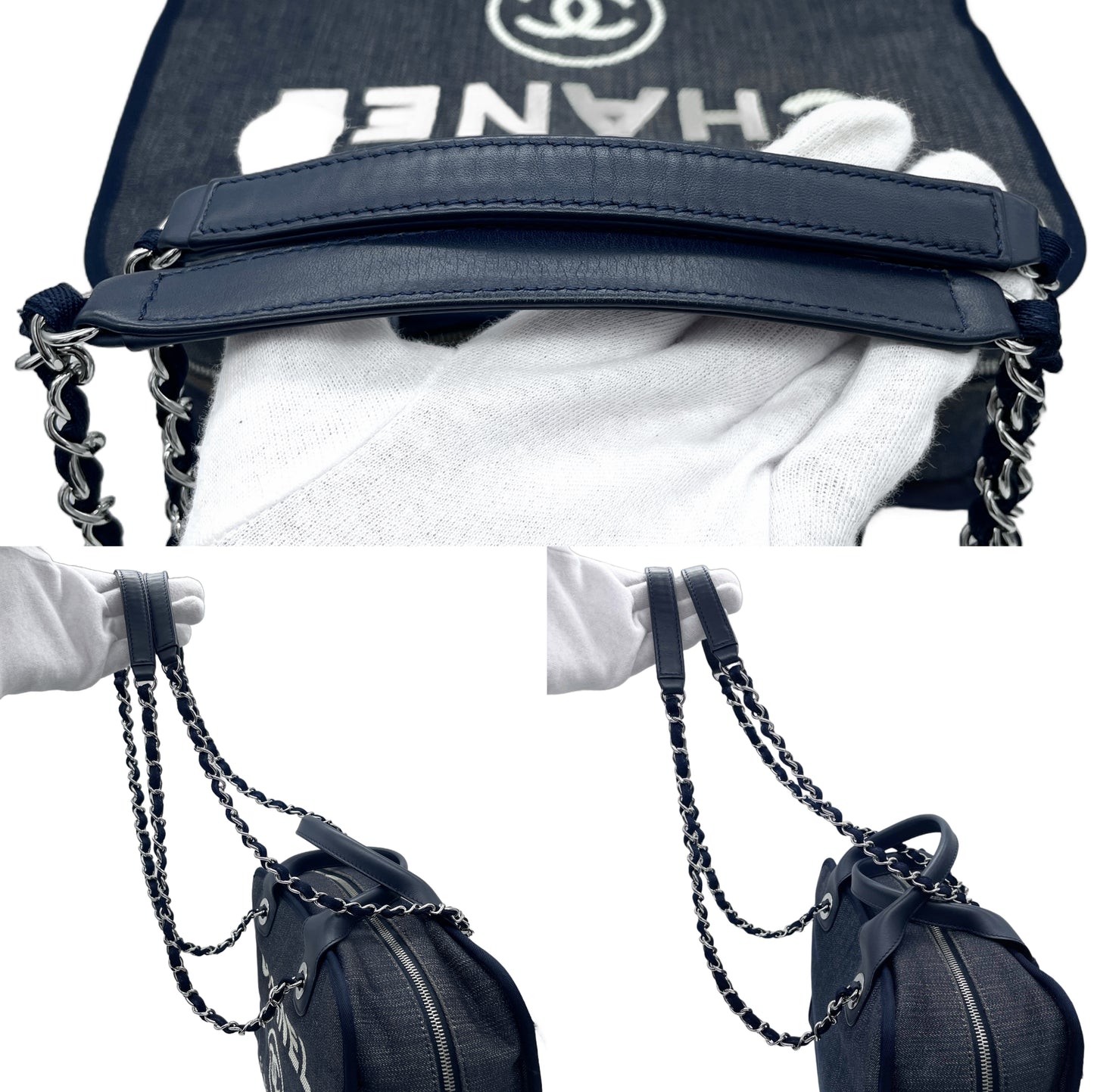 CHANEL Deville Bowling 2Way Chain Shoulder Bag