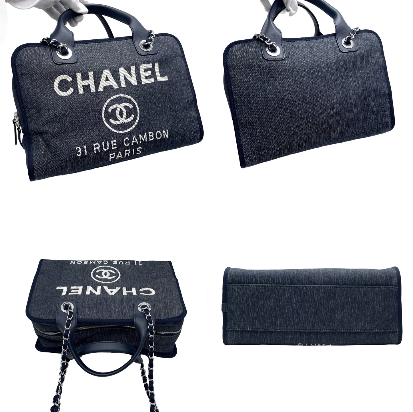 CHANEL Deville Bowling 2Way Chain Shoulder Bag