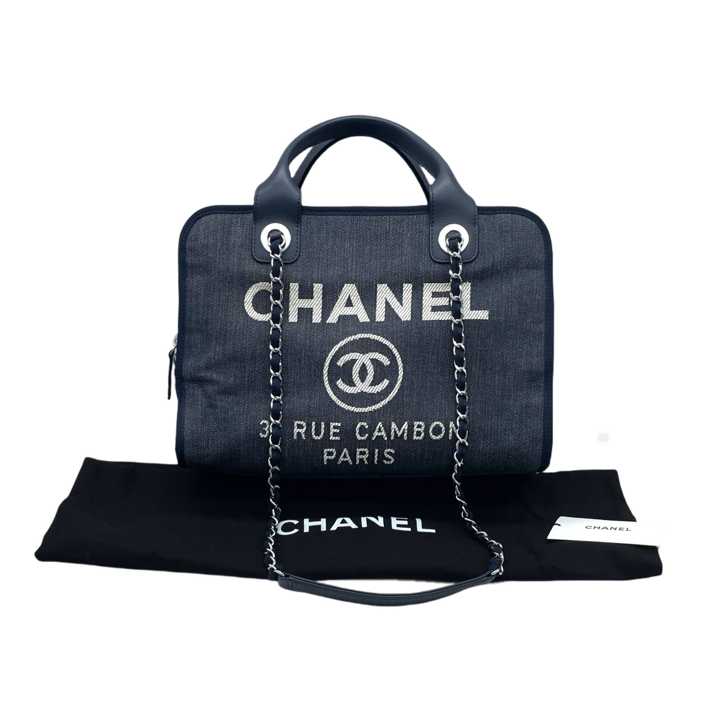 CHANEL Deville Bowling 2Way Chain Shoulder Bag