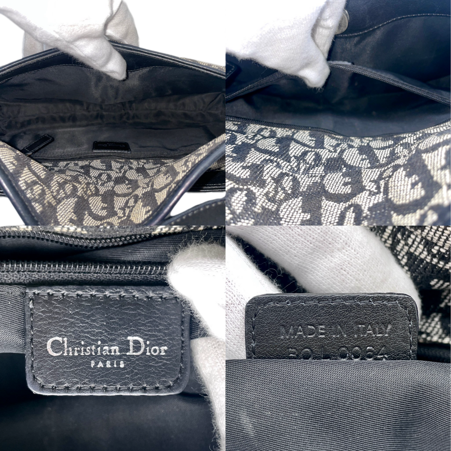 RARE☆☆☆CHRISTIAN DIOR ﾄﾛｯﾀｰ Dﾍﾟﾝﾀﾞﾝﾄ ｽﾄﾘｰﾄﾁｯｸ ｼｮﾙﾀﾞｰﾊﾞｯｸﾞ