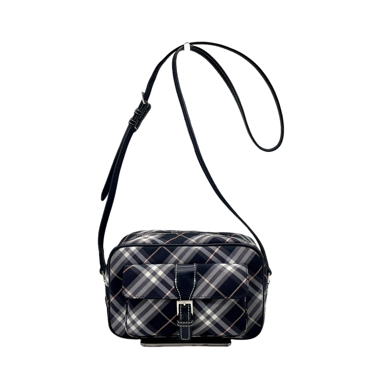 BURBERRY Checkered Pocket Shoulder Bag