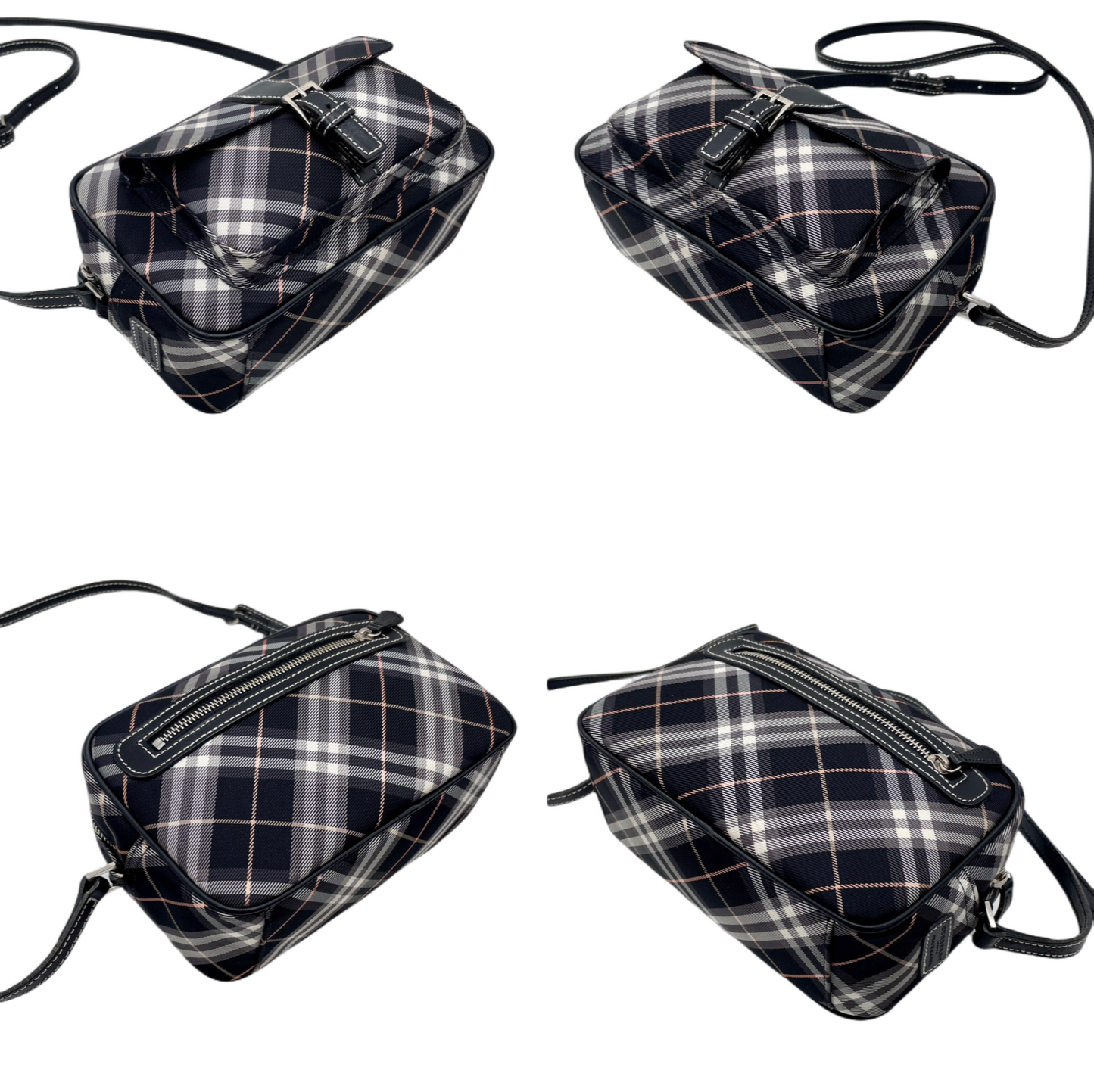 BURBERRY Checkered Pocket Shoulder Bag