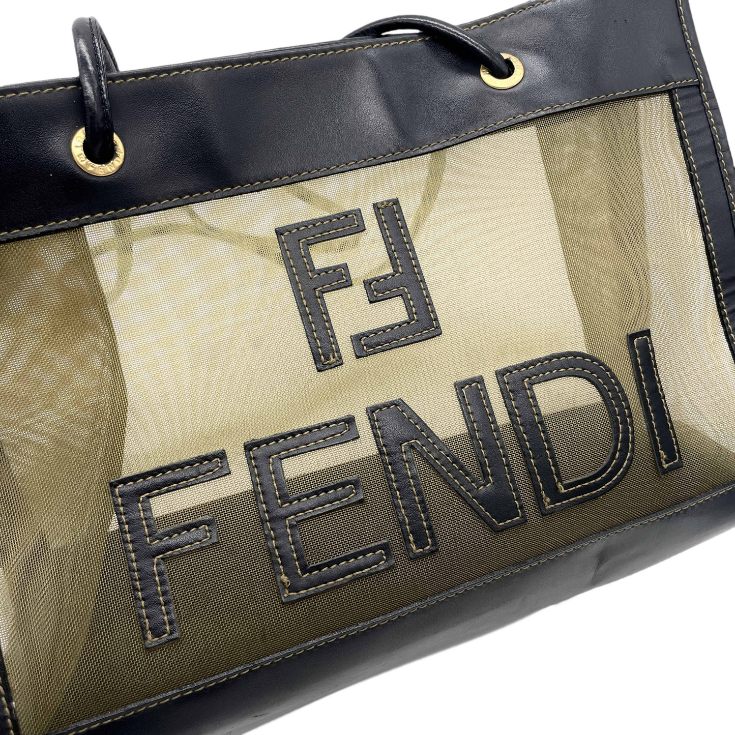 FENDI ﾒｯｼｭ ﾄｰﾄﾊﾞｯｸﾞ