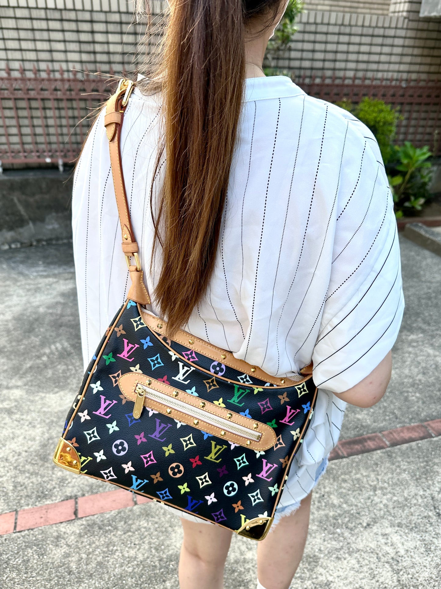 稀有☆☆☆☆LOUIS VUITTON Monogram 多色黑色 Brownie Noir M92638