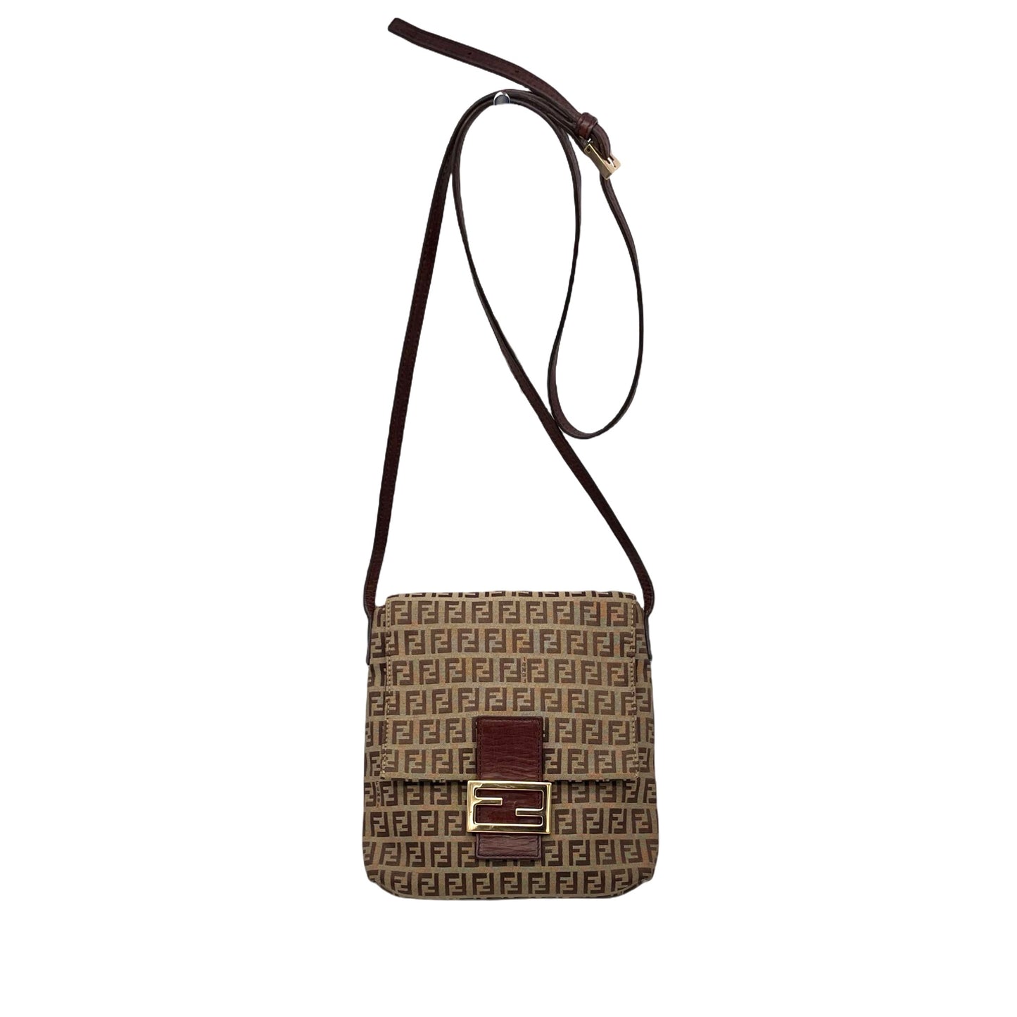 FENDI Zucchino Crossbody Shoulder Bag